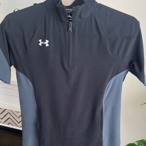 Under Armour Kids Pullover- Black and Dark Gray NWOT